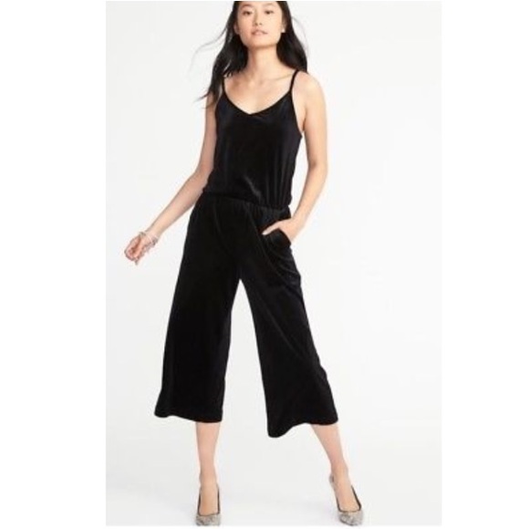velvet jumpsuit old navy
